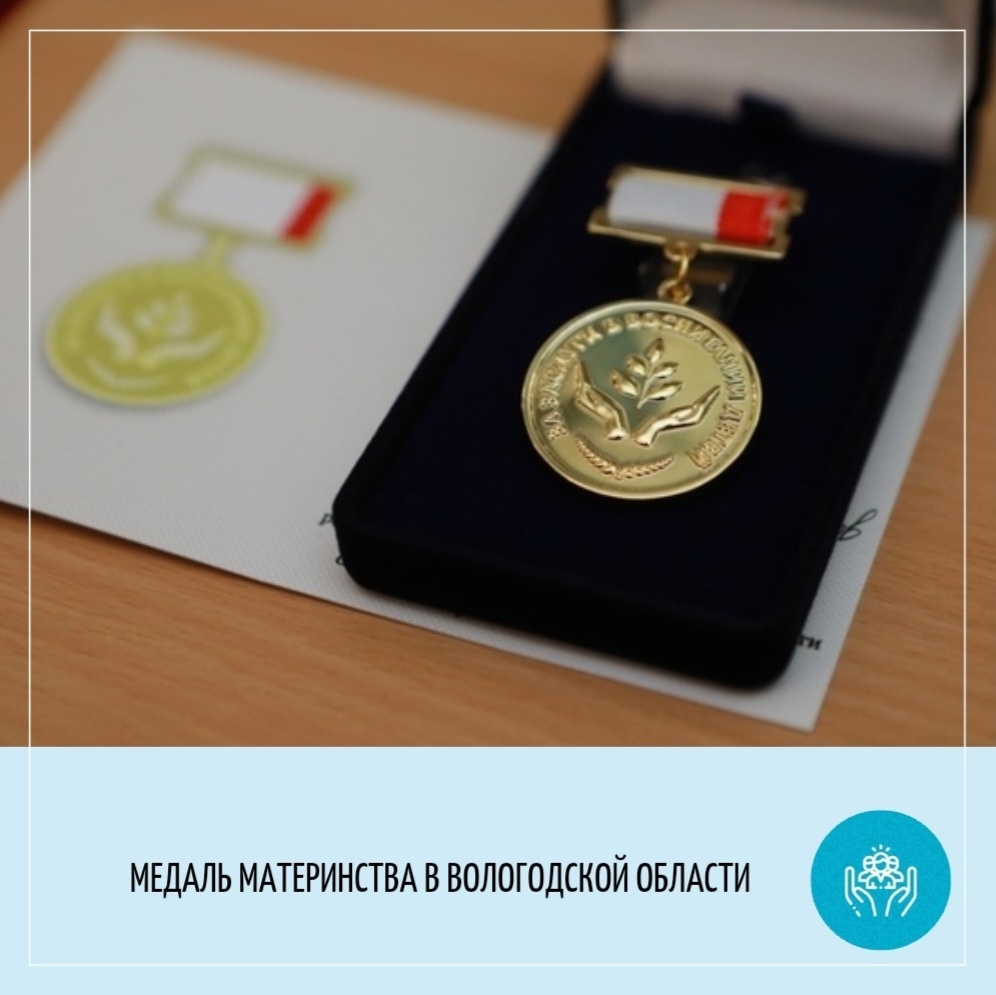 ЕЖЕГОДНО НА ВОЛОГОДЧИНЕ МНОГОДЕТНЫЕ МАТЕРИ НАГРАЖДАЮТСЯ МЕДАЛЬЮ МАТЕРИНСТВА