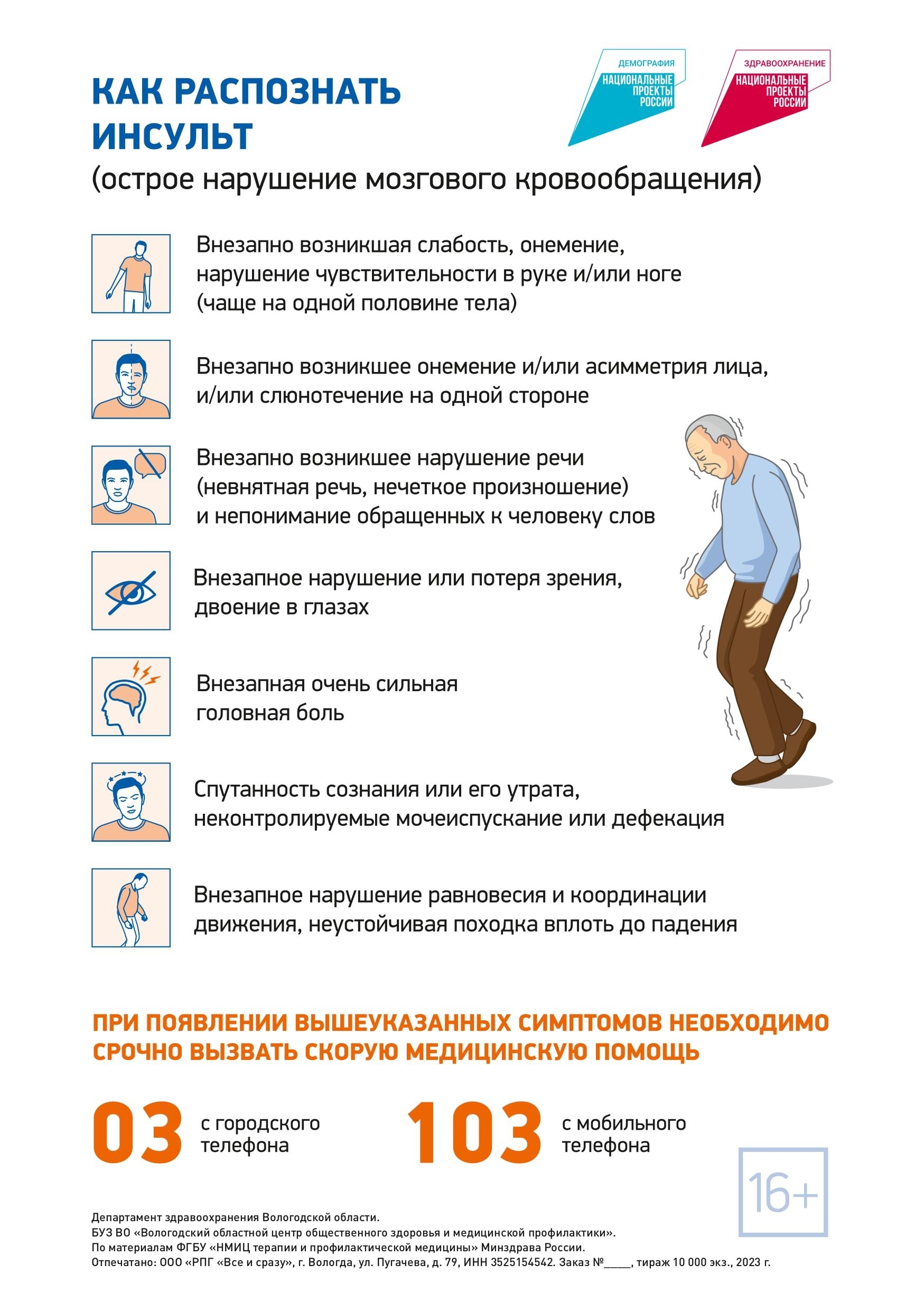 С 27 ОКТЯБРЯ ПО 2 НОЯБРЯ МИНЗДРАВ РОССИИ ПРОВОДИТ НЕДЕЛЮ БОРЬБЫ С ИНСУЛЬТОМ!