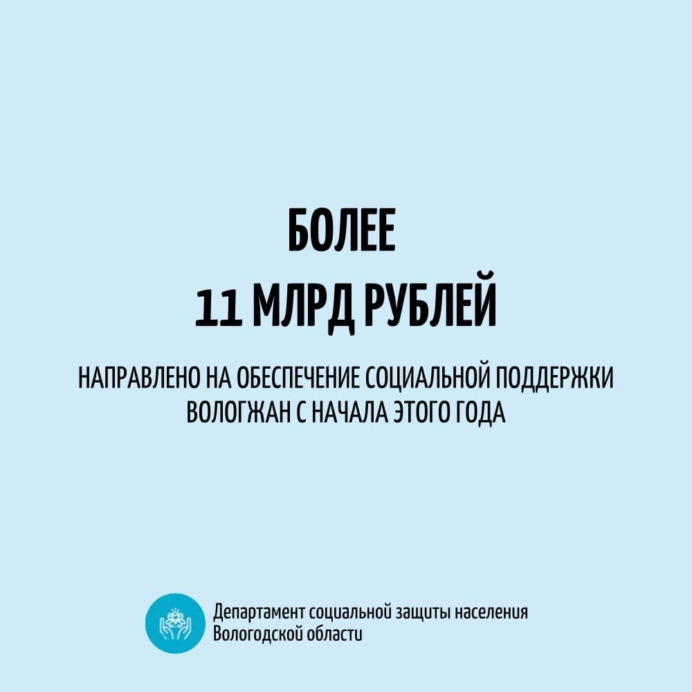 Департамент социальной защиты населения области информирует о ходе выполнения государственной программы по социальной поддержке нуждающихся вологжан