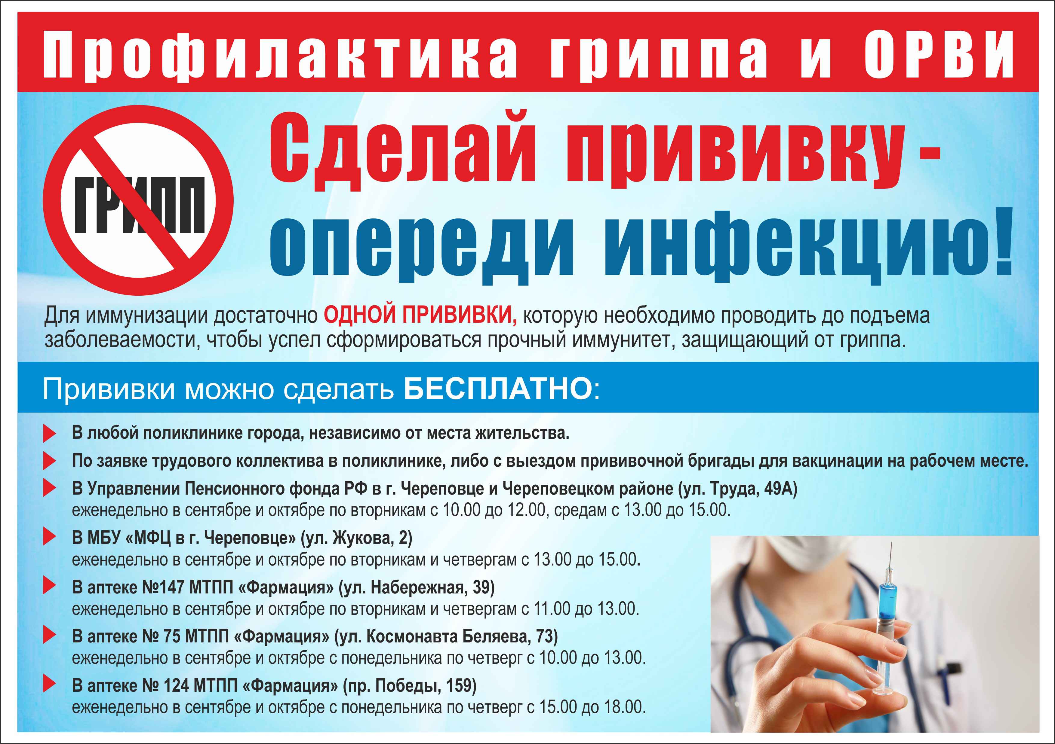 Иммунизация против гриппа